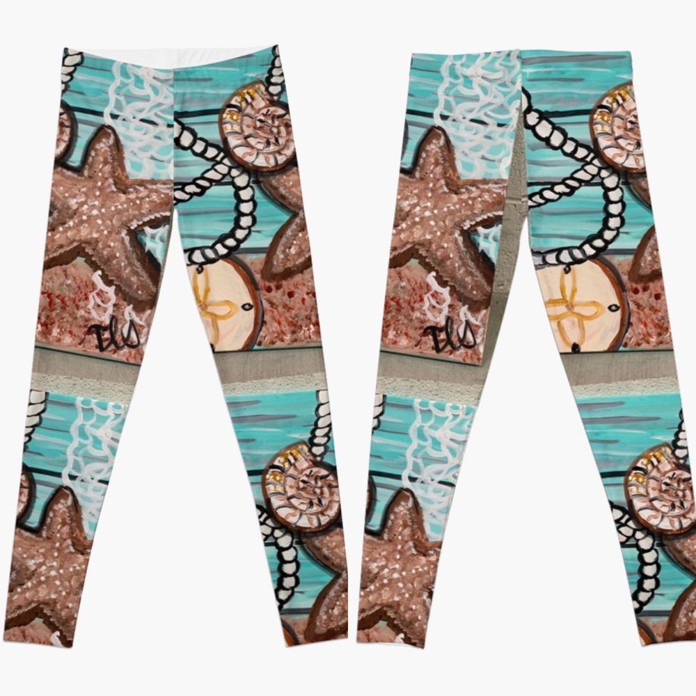 Coastal Shore Women’s Designer Leggings
